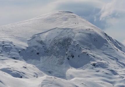 Valanga di grandi dimensioni da Cima Cavallazza