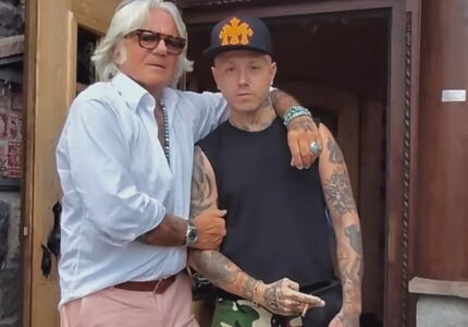 Il rapper Lazza a San Martino
