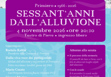 Alluvione del 1966, sessant’anni dopo: Primiero e Vanoi tra memoria e prevenzion