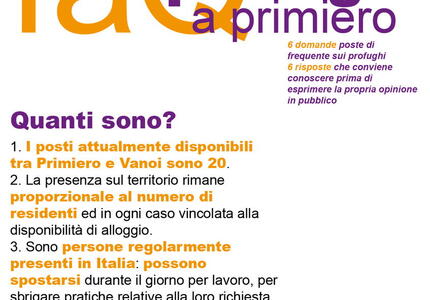 Accoglienza Immigrati a Primiero 