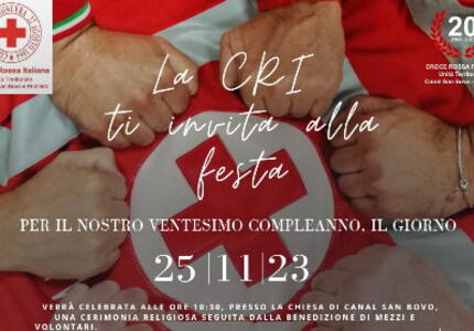 20° Compleanno per la Croce Rossa Gruppo Canal San Bovo