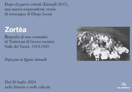 In uscita il libro biografia dei Testimoni di Geova del Vanoi 1919-1945