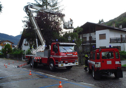 La Protezione Civile trentina in aiuto a Gosaldo e alto Agordino