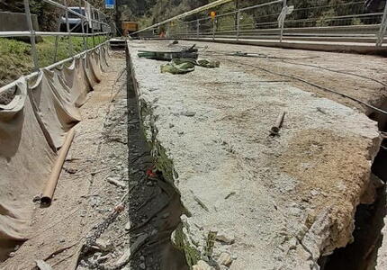 Ponte di san Silvestro sul  Cismon, lavori perlomeno fino a metà luglio