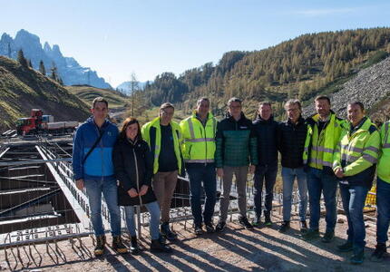 Passo Rolle, varato il ponte nuovo sul Cismon