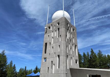 Monte Macaion, inaugurato il nuovo radar meteorologico