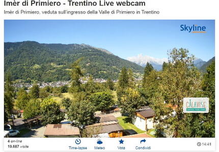 Imèr e le Pale in diretta nel mondo con SkylineWebcams