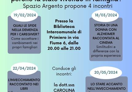 Demenza – 4 incontri a Primiero per conoscerla