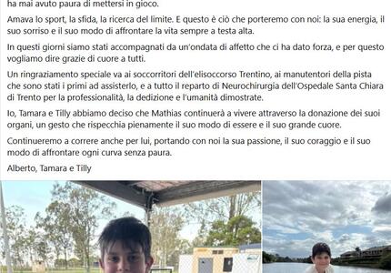 Mathias Tonti come Andrea Taufer 36 anni fà